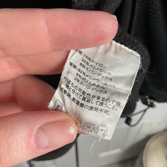 Land Rover Ibex Climawool Womens Full Zip Collared Jacket Black Green Medium - Picture 14 of 16